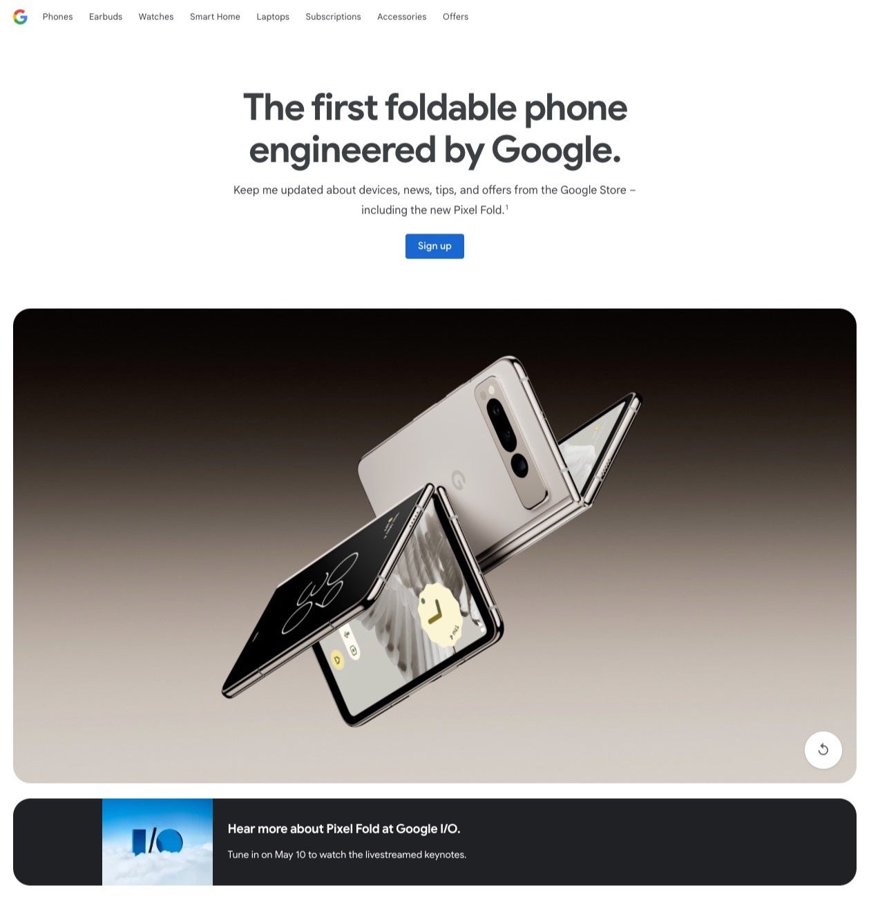 Google taquine officiellement Pixel Fold qui sera dévoilé à Google I/O le 10 mai