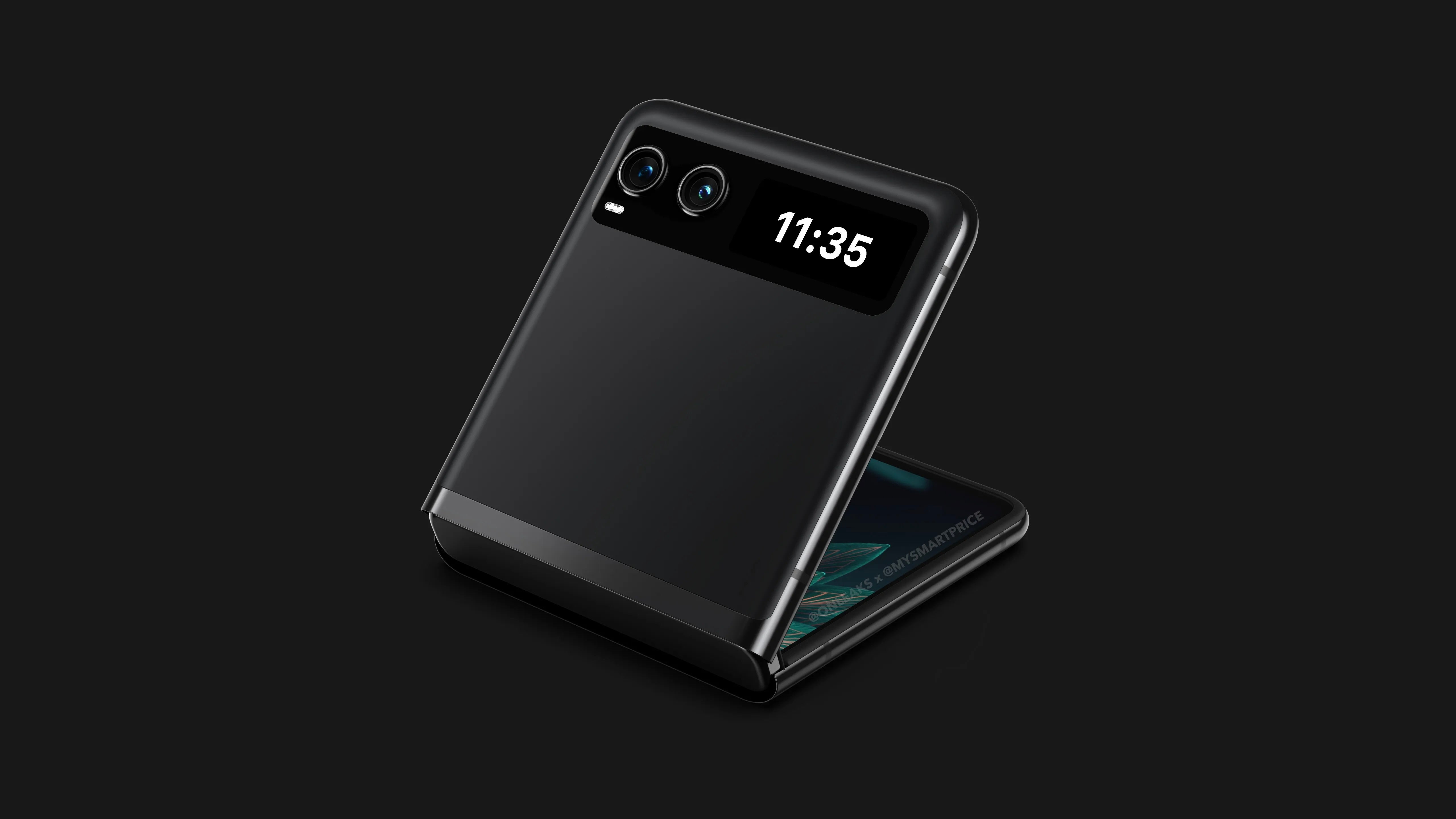 Moto Razr 40, Image Credit - @OnLeaks x @MySmartPrice - Moto Razr 40: The first affordable foldable?