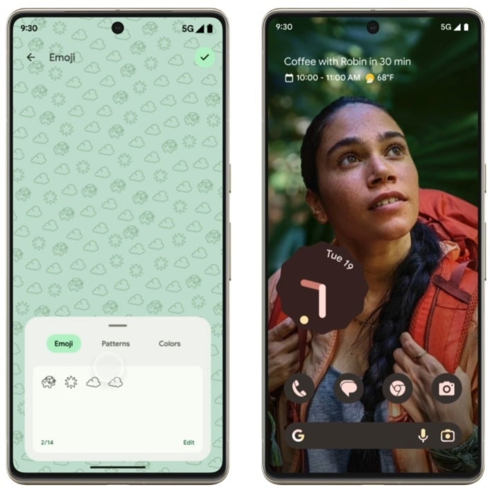 Emoji wallpaper and cinematic wallpaper - Google will have AI write your emails and reply to your incoming texts
