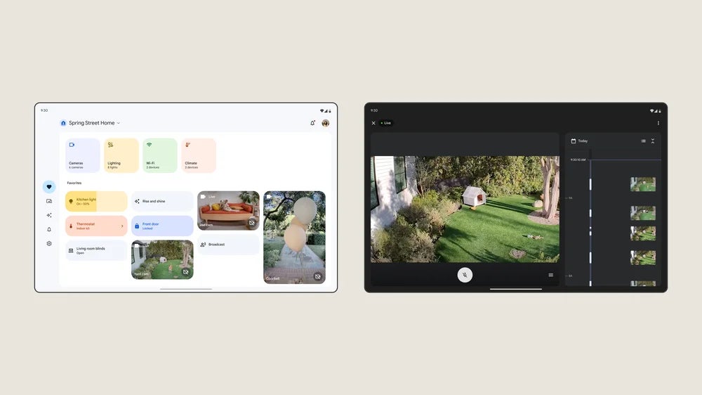Application Google Home pour tablettes - L'application Google Home repensée est désormais accessible à tous