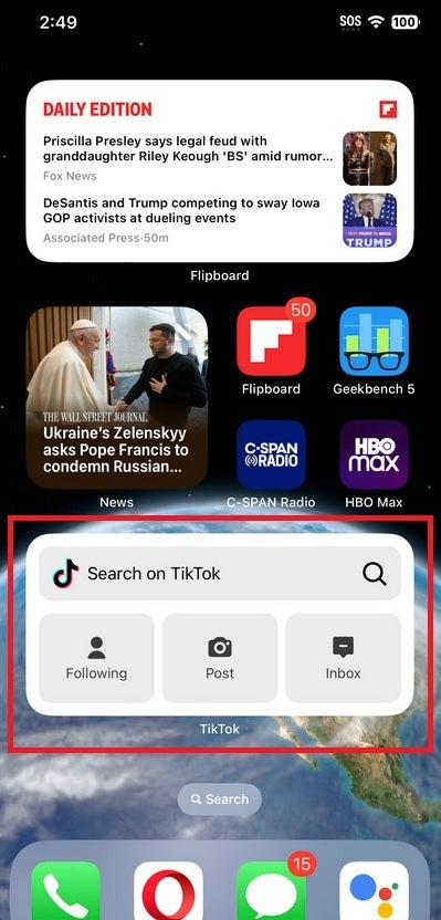 TikTok&#039;s search widget available on iOS - Looking to position itself as a player in search, TikTok offers iOS, Android search widgets