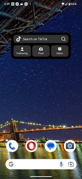The TikTok search widget on Android - Looking to position itself as a player in search, TikTok offers iOS, Android search widgets