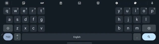 Disposition divisée standard de Gboard sans touches dupliquées - les tablettes Android pour obtenir un clavier divisé avec deux options Gboard différentes