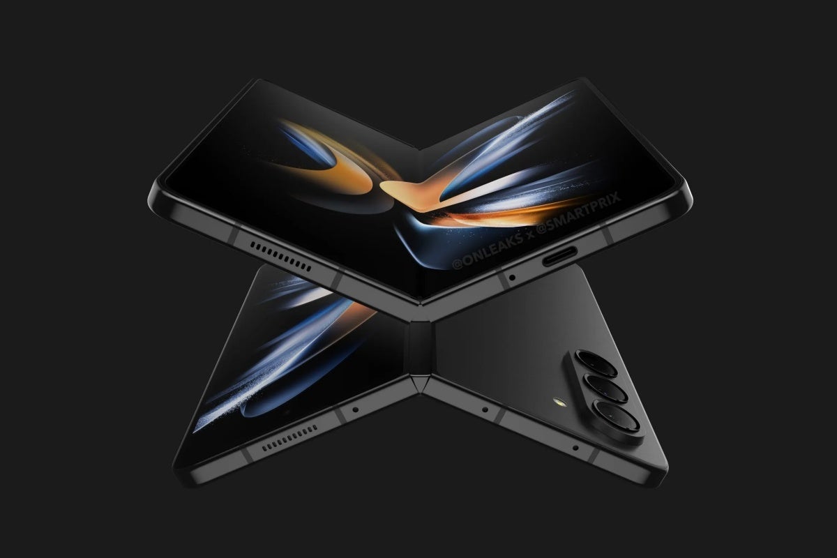 The Galaxy Z Fold 5 (rendered here) is expected to look almost identical to the Z Fold 4. - New report claims to reveal exact Samsung Galaxy Z Fold 5 and Z Flip 5 Unpacked and release dates