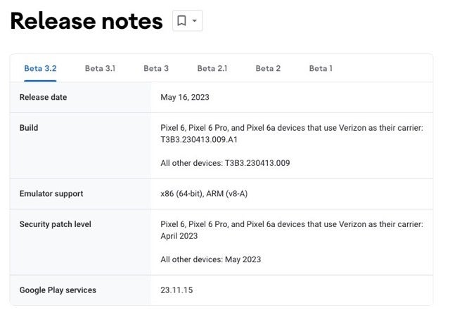 Android 13 QPR3 Beta 3.2 is rolling out to Pixels addressing more minor bugs
