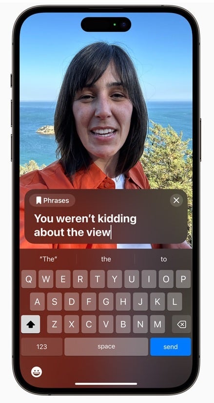 Live Speech allows those with talking disabilities to type out what they want to say on a voice or FaceTime call and the phone will announce it - Apple previews useful accessibility features coming to iOS 17