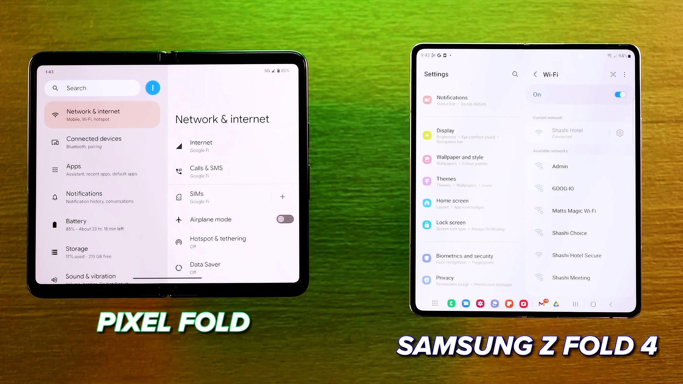 Sure, Samsung's Fold might still have a display crease and a poor 4MP under-display camera but its inner display looks far more immersive than the one of the Pixel Fold. - Pixel Fold: Google’s anti-Galaxy Fold foldable hasn’t learned much from Samsung’s mistakes
