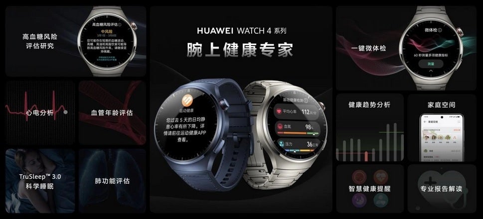 The Huawei Watch 4 and Watch 4 Pro will be released on May 30th - Huawei Watch 4 series supports a health-related feature that is important to many diabetics