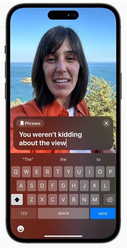 Live Speech will allow iOS 17 users to record their voice preparing for a day when they cannot speak on a voice or video call - Apple's iOS 17 reportedly turns locked landscape iPhone models into another device