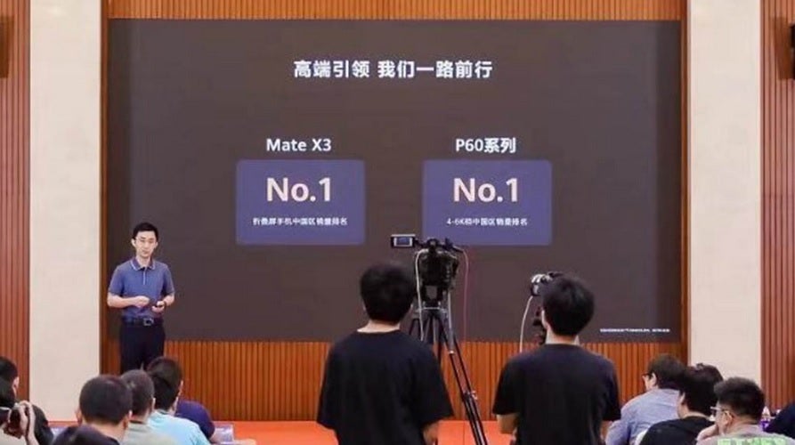 Huawei has two number one lines in Q1; the Mate X3 foldable is the overall top shipping handset while the P60 series tops its price range - Huawei&#039;s foldable Mate X3 and P60 line were extremely popular in China during Q1