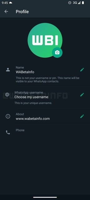 Image Source - WABetaInfo - You may soon be able to use a username instead of your phone number on WhatsApp