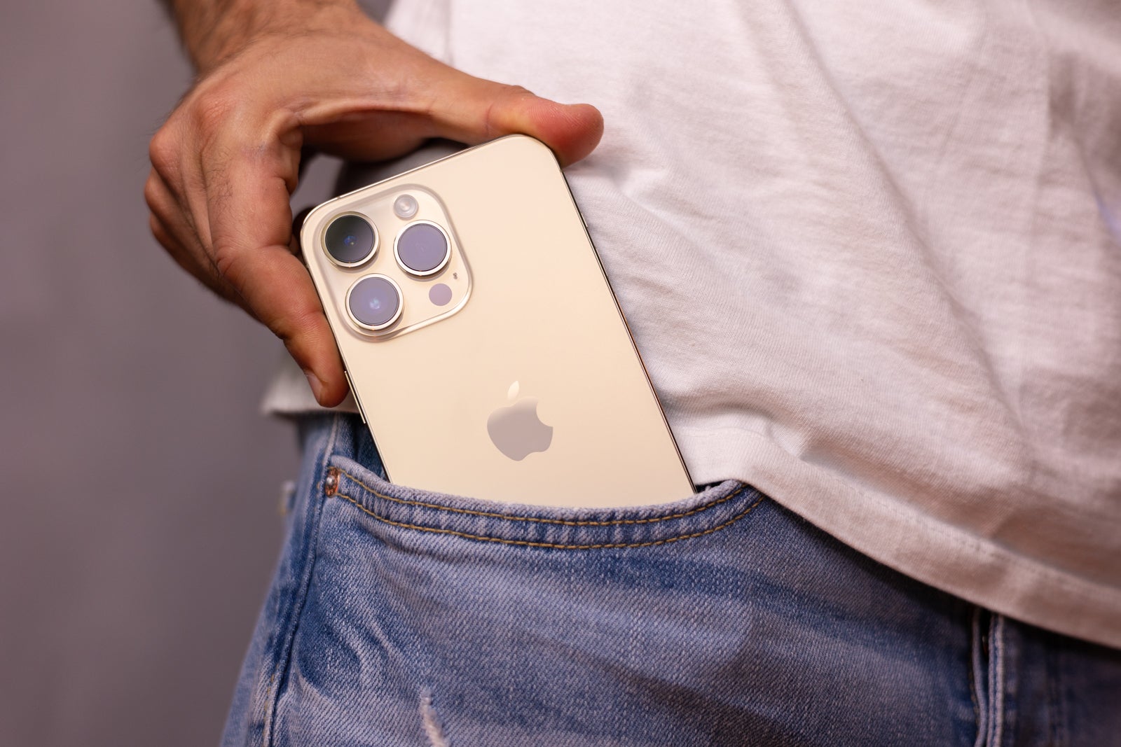 The iPhone 14 Pro Max in Gold (Image Source - PhoneArena) - iPhone 15 colors: what to expect