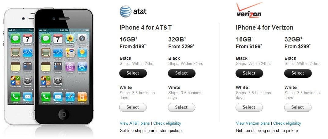 White iPhone 4 now available in Apple Stores