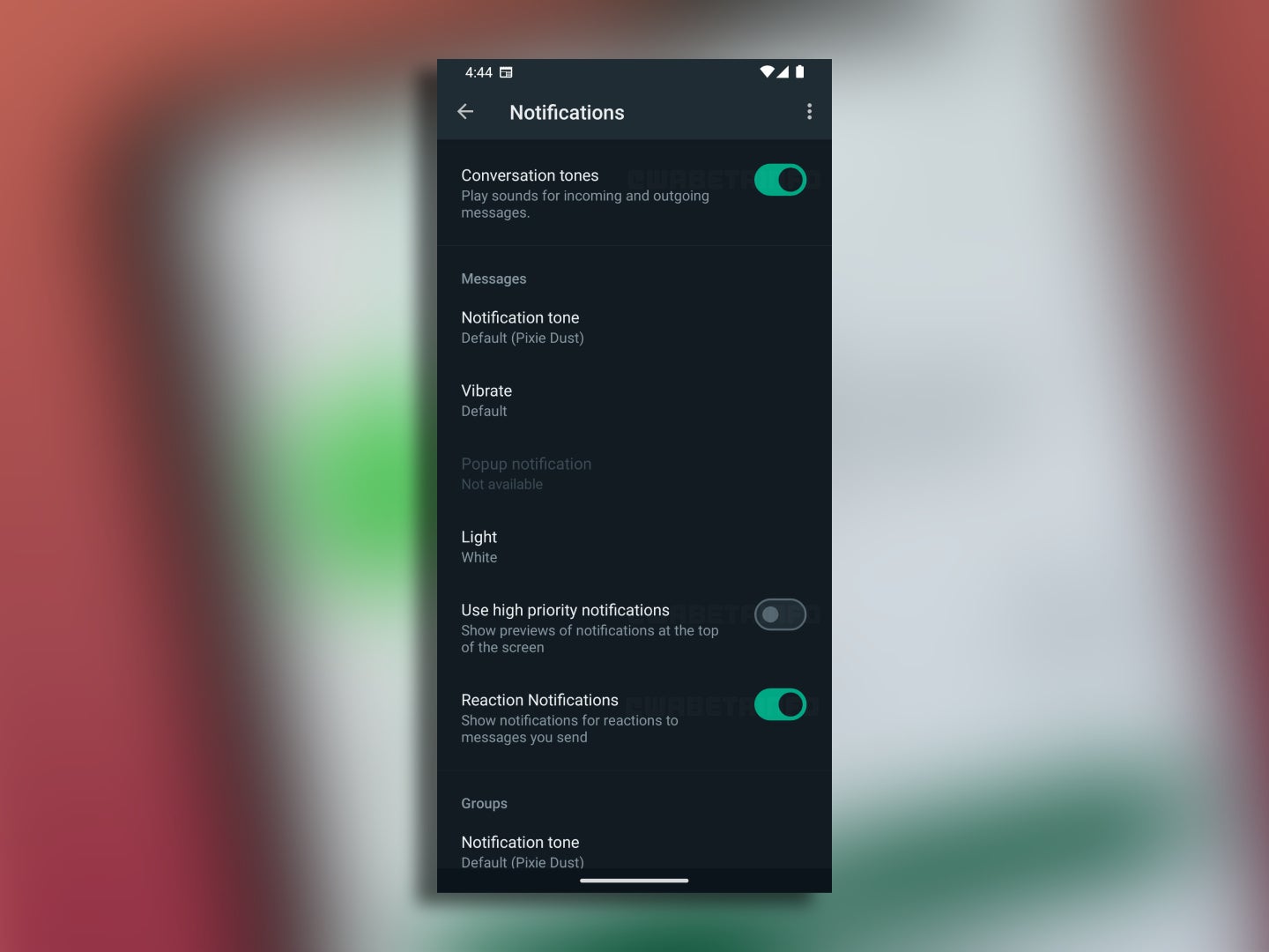 The new switches, as showcased by the WABetaInfo team. - WhatsApp finally switches it up to a Material You inspired design