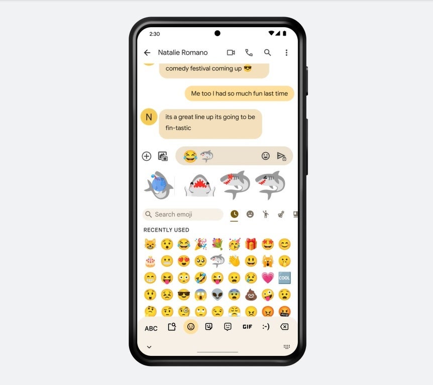Google has been using fish to cook up new stickers in the Emoji Kitchen - Google announces new Android features including a trio of useful new widgets