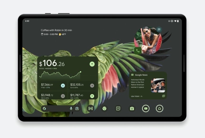 Track your stocks on your Android phone or tablet with the new widget from Google Finance - Google announces new Android features including a trio of useful new widgets