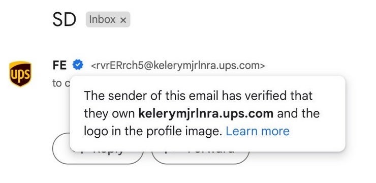 Despite the blue checkmark and the UPS shield icon, this Gmail is a scam and did not come from UPS - All 1.8 billion active Gmail users need to read this warning to prevent getting ripped off