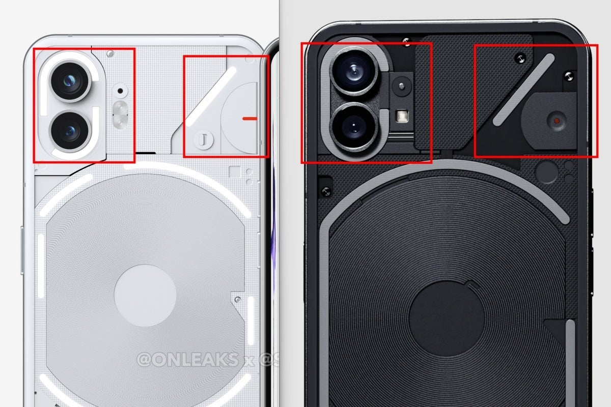 Nothing Phone 2 (left), Nothing Phone 1 (right). - The stunning design of the upcoming Nothing Phone (2) is no longer a secret