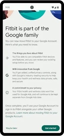 Dès aujourd’hui, vous pouvez vous connecter à votre compte Fitbit à l’aide de vos identifiants Google.