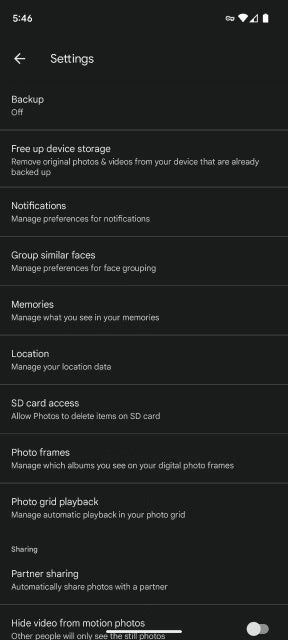 Old Google Photos Settings - Credit (Catalin/Telegram) - Google Photos rolls out more streamlined and decluttered Settings menu