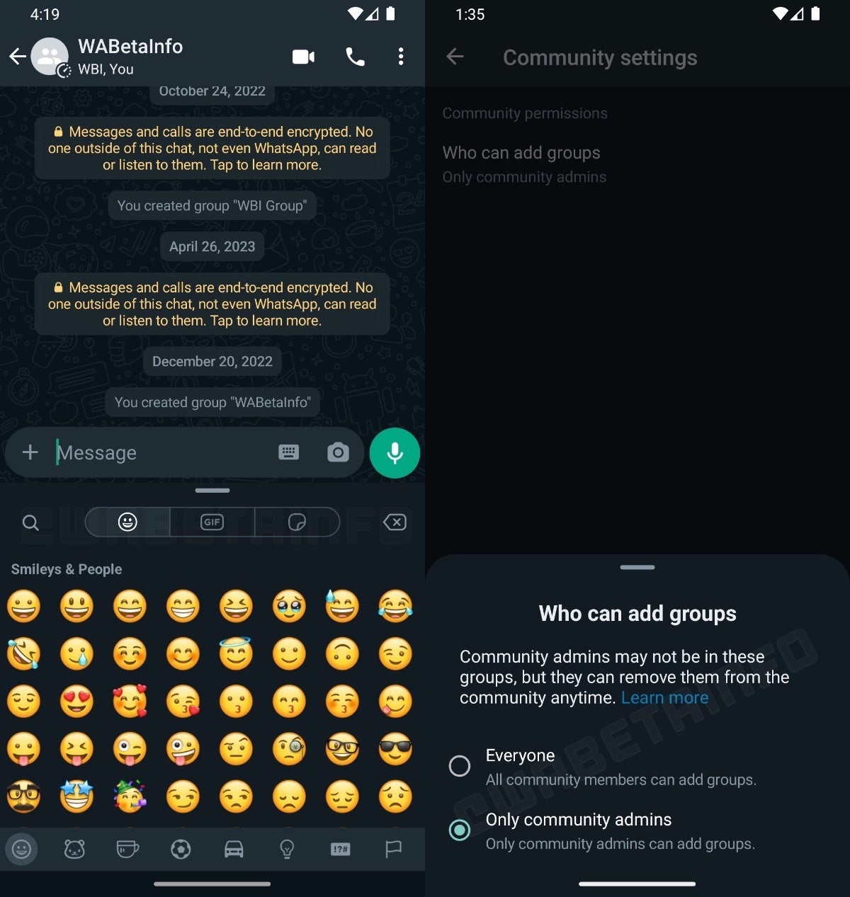 Image Credit -&nbsp;WABetaInfo - WhatsApp beta for Android begins rollout of redesigned emoji keyboard
