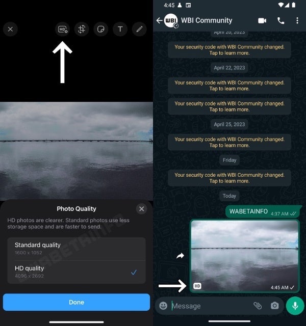 Vous pourrez bientôt envoyer des images de meilleure qualité via WhatsApp sur iOS et Android