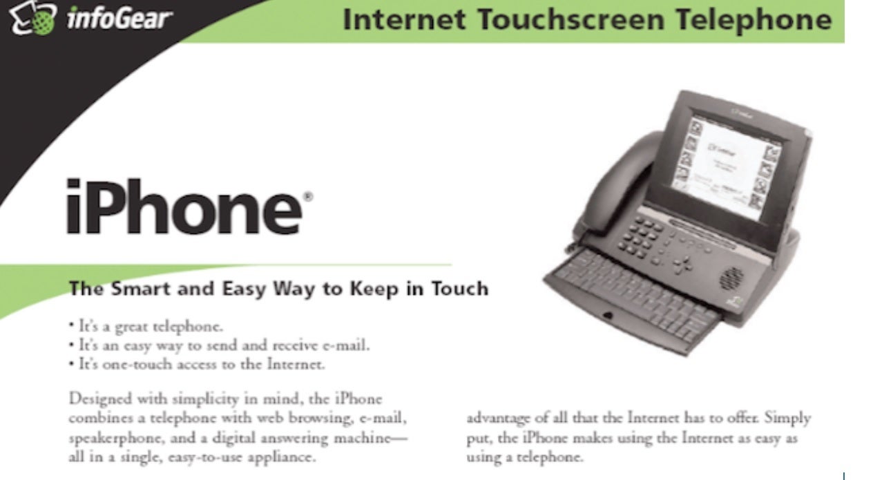 The very first iPhone from infoGear - Huawei is in a position to get Apple to write it a big check over the Vision Pro
