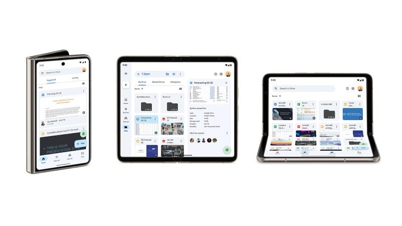 Source - Google Workspace Blog - Google optimizes Drive and Docs apps on Android to improve the foldable experience