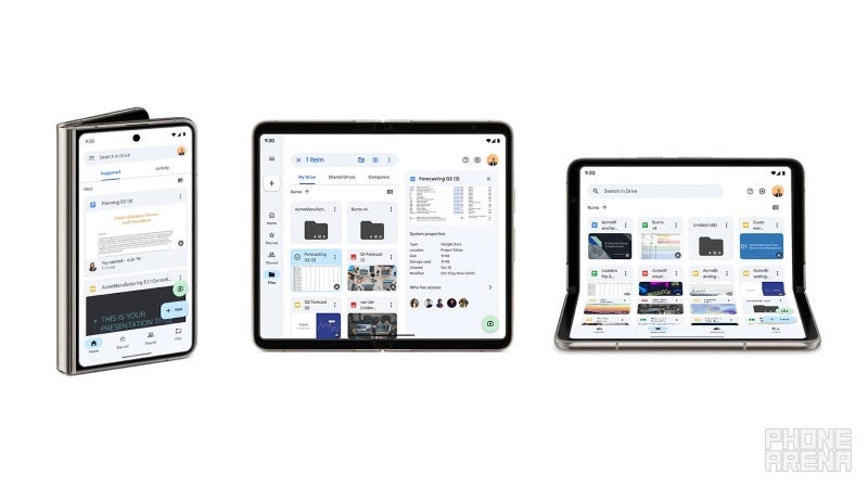 Google Optimiert Drive Und Docs Apps Auf Android Um Das Faltbare 