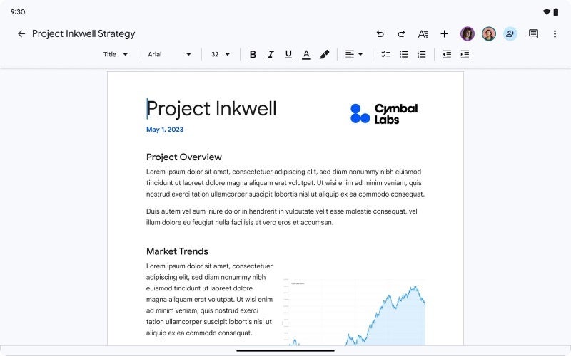 Source - Google Workspace Blog - Google optimizes Drive and Docs apps on Android to improve the foldable experience