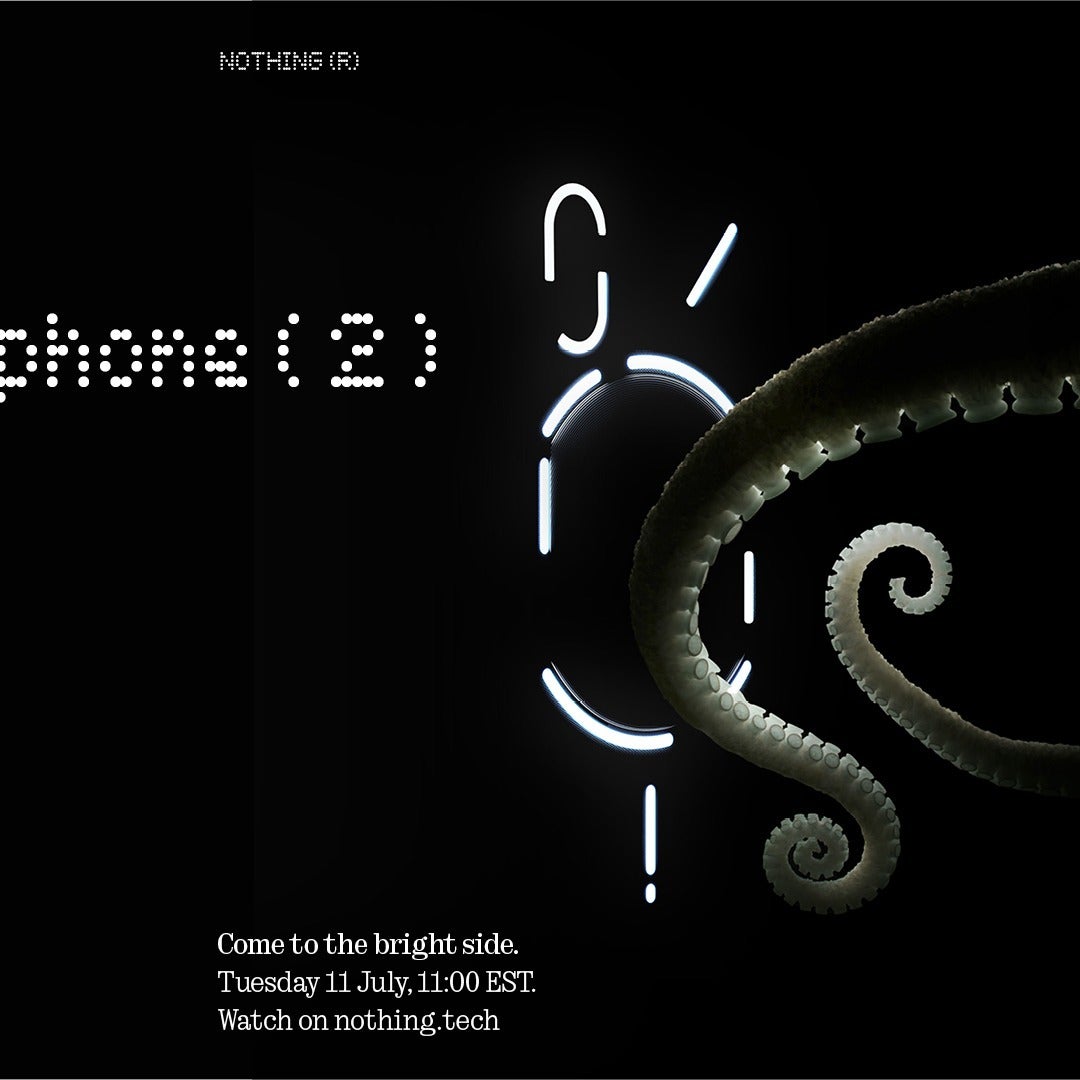 Nothing teases Nothing Phone (2) announcement. - Nothing Phone (2) announcement date revealed: &quot;Come to the bright side.&quot;