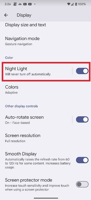 Night Light prevents your eyes from feeling the effects of looking at your phone&#039;s display all night - Google reveals 13 things Pixel users can do to customize their phones