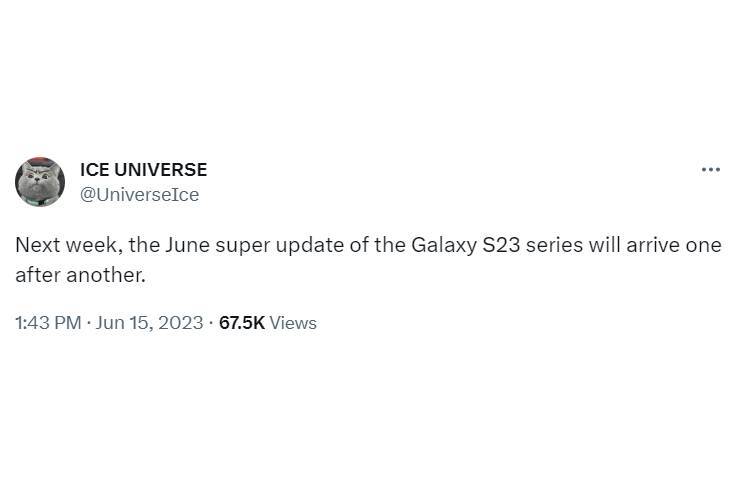 Galaxy S23 family June "super update" now rolling out