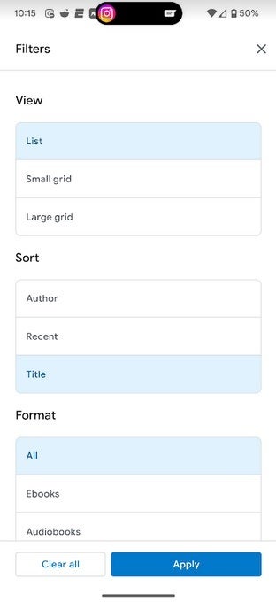 Sort your eBooks by title or author or filter them by genre, format and more - Google adds useful new features to the Android Play Books app