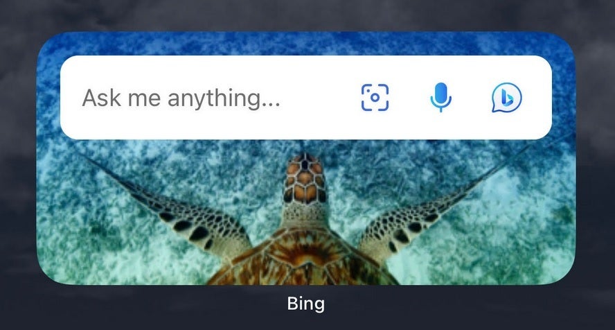 Les deux widgets Bing offrent aux utilisateurs d'iPhone un raccourci vers le chatbot conversationnel ChatGPT AI - Deux widgets Bing sont désormais disponibles pour l'écran d'accueil iOS