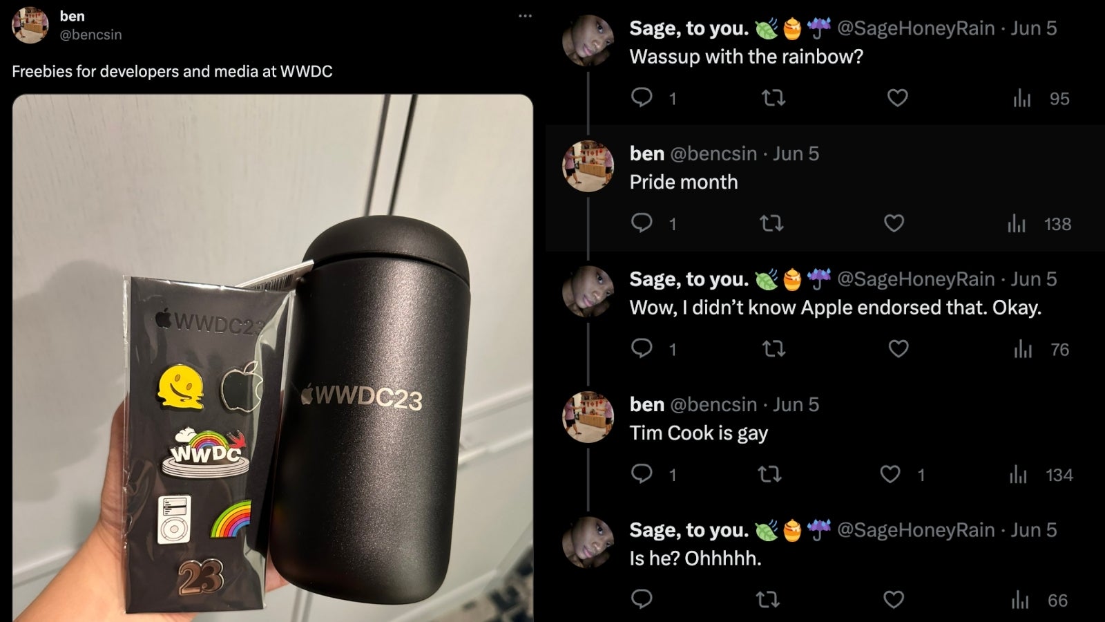 Not a meme but probably the funniest WWDC-related moment on Twitter. - People online are ripping Apple Vision Pro to pieces: Tim Cook will have the last laugh?