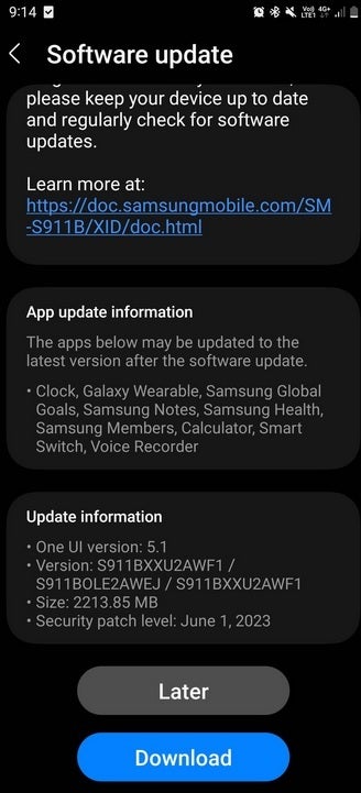 Lorsque la Super Update a été publiée en Europe, elle était considérée comme trop boguée pour être publiée dans d'autres régions - Samsung aurait été contraint de retarder la "Super Update" de la série Galaxy S23;