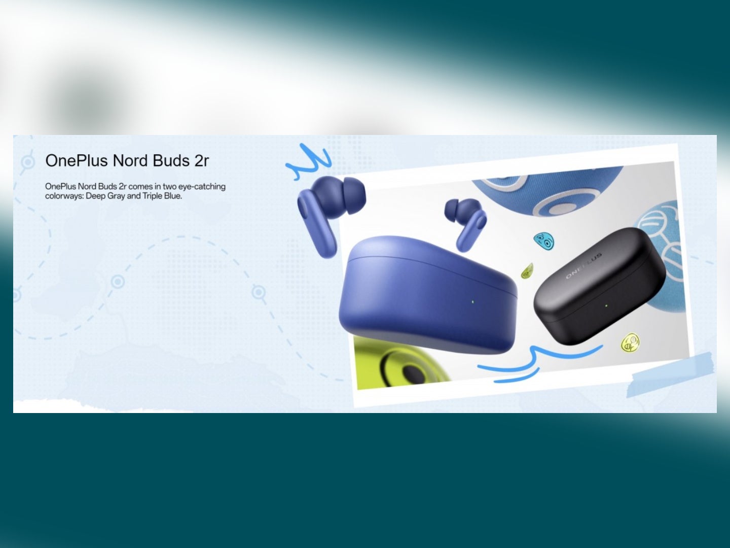 Une image promotionnelle pour les prochains Nord Buds 2r, telle que partagée par GSMArena.  - Les OnePlus Buds 2r vont probablement être une nouvelle paire d'écouteurs économiques