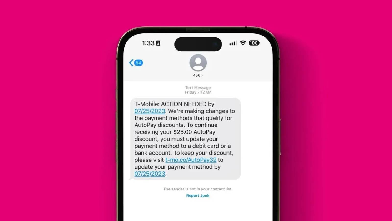 T-Mobile اولتیماتوم صادر می کند: روش پرداخت را تغییر دهید یا از تخفیف ماهانه صرف نظر کنید