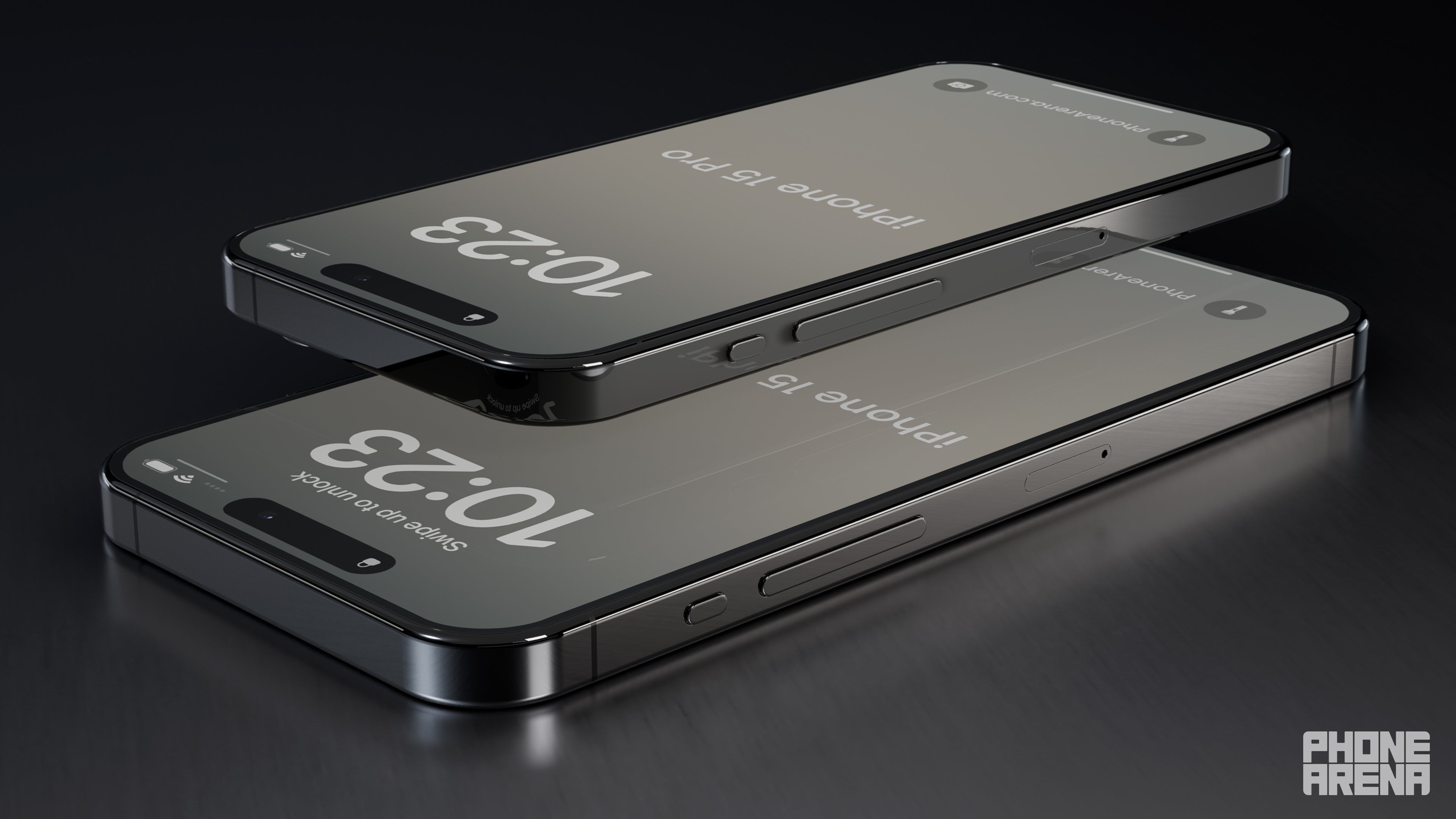 The iPhone 15 Pro and 15 Pro Max with the new Action Button above the volume controls. - Here are all the expected iPhone 15 design changes visualized