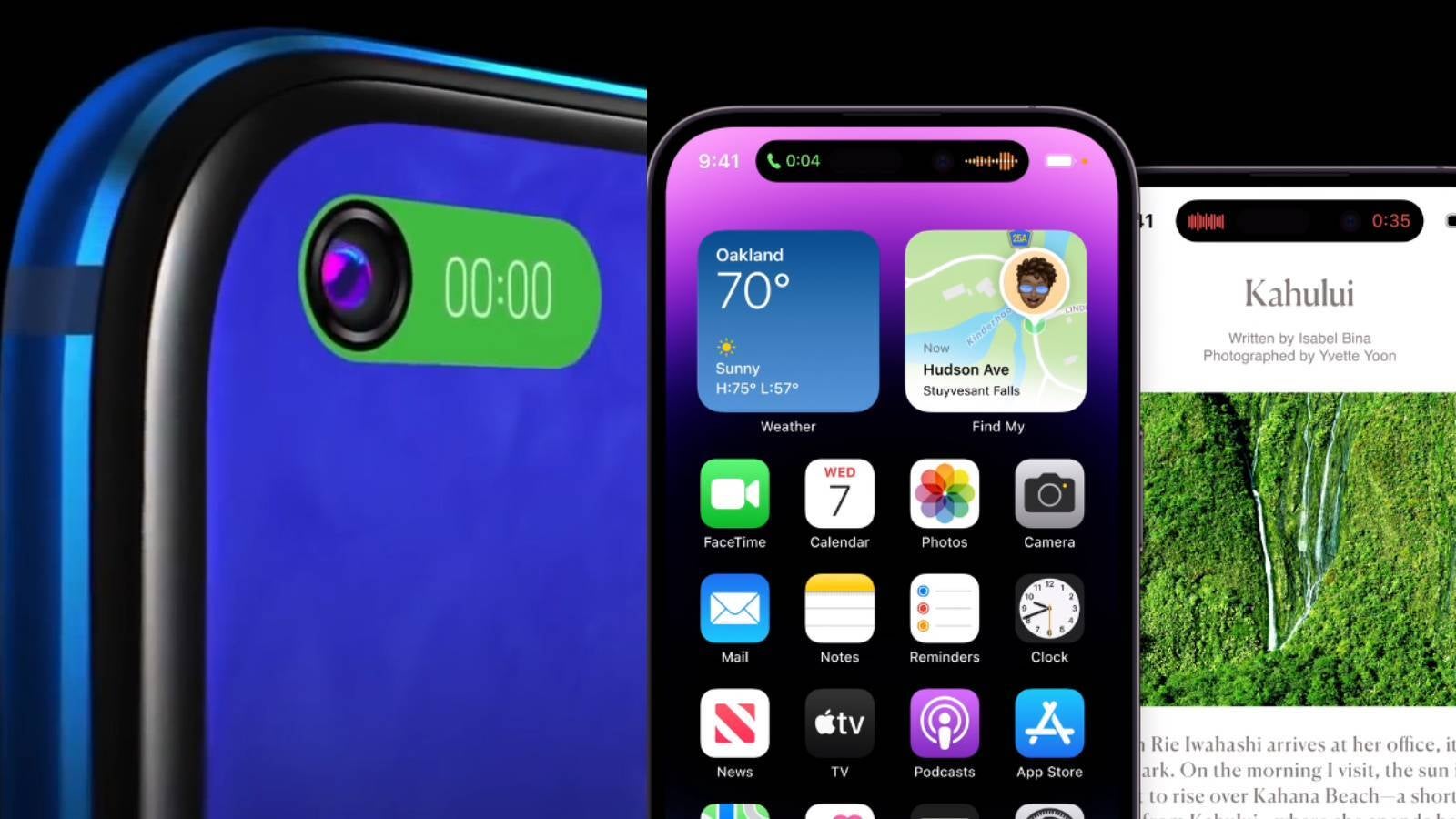 Honor V20 Smart Capsule vs iPhone 14 Pro Dynamic Island - La société à partir de laquelle Apple a copié Dynamic Island l'appelle par manque d'innovation