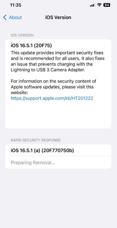 Si vous avez installé iOS 16.5.1 (a) ou iPadOS 16.5.1 (a), vous voudrez peut-être les supprimer maintenant - Apple retire iOS 16.5.1 (a) et iPadOS 16.5.1 (a) après leur sortie hier