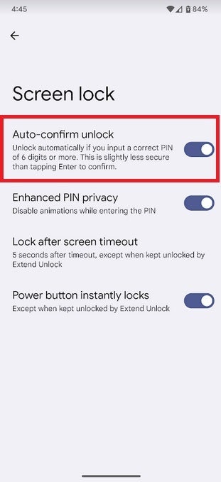 Toggle on Auto-confirm unlock and you'll never need to hit the enter button to unlock your phone via PIN - Android 14 Beta 4 is here with new features and the return of the share sheet!