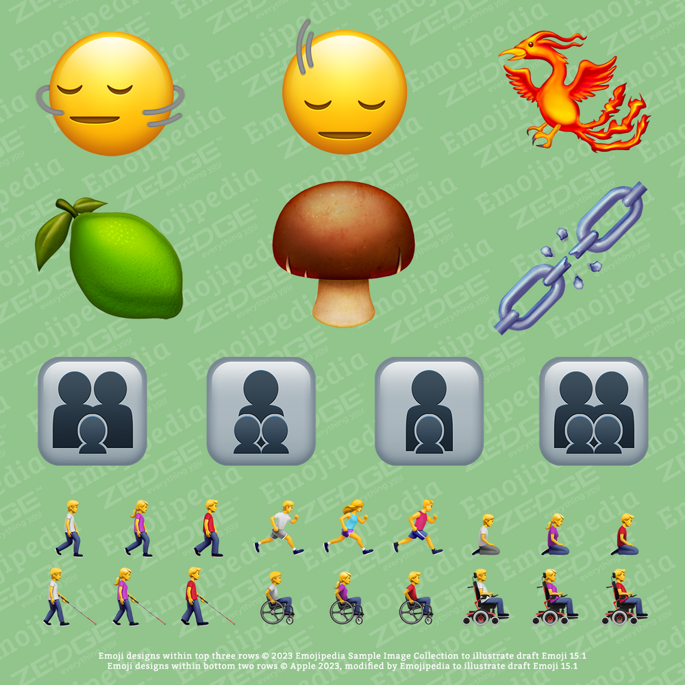 Nouvel emoji à venir dans Emoji 15.1 - Découvrez quelques-uns des nouveaux emoji à venir sur iOS 17 et Android 14