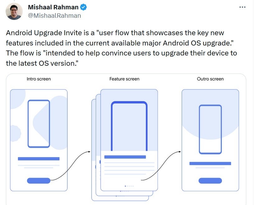 The user flow that Google hopes will result in more Android users installing the latest update - Android phones will soon try to entice users to install the latest update