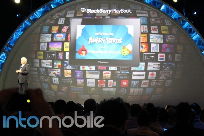 The BlackBerry PlayBook will soon get its fill of Angry Birds