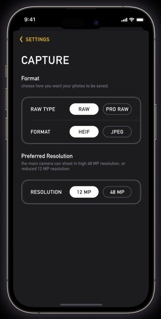 The Photon app allows iPhone users to shoot photos in various formats - Creators of Camera+ have a new pro photography app for the iPhone