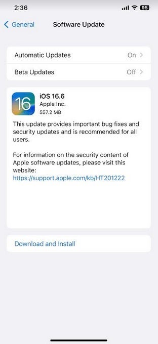 Apple releases iOS 16.6 - Apple releases iOS 16.6 to patch several software flaws some of which have been actively exploited