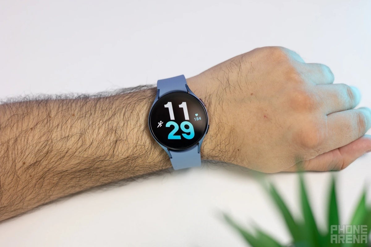 The Galaxy Watch 5 (pictured here) is one of the best aluminum-made smartwatches right now. - One big change and one small fitness upgrade tipped for Google&#039;s upcoming Pixel Watch 2
