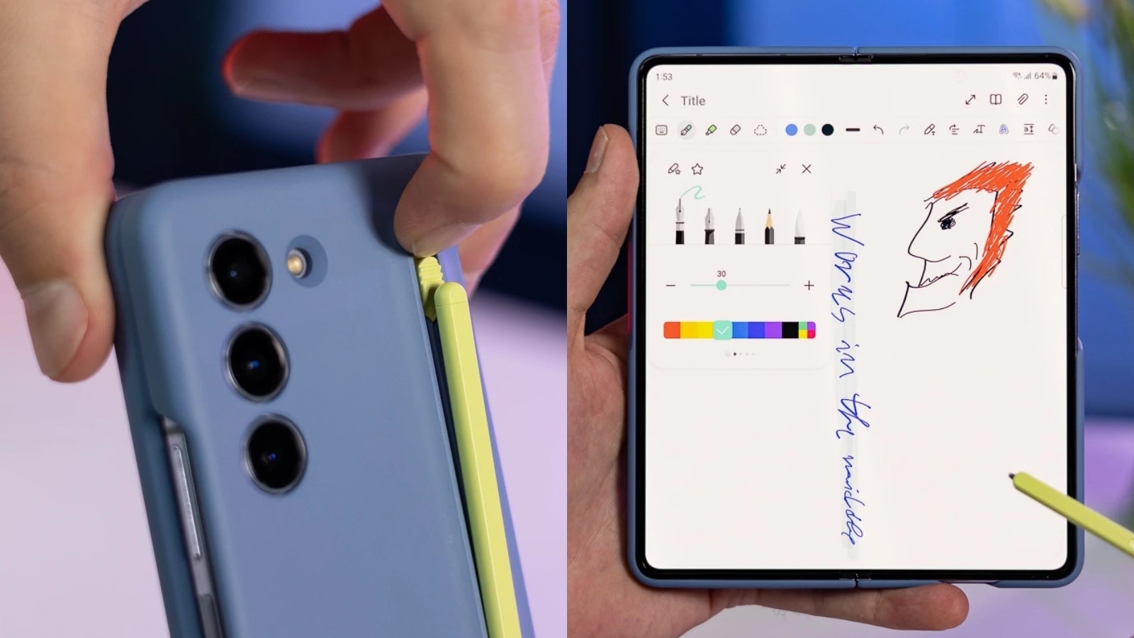 Galaxy Z Fold 5 has unrivalled multitasking capabilities in the world of foldables. The new, smaller S Pen looks nice too. Although I'd never use it. - Galaxy Z Fold 5 is the first Samsung foldable “normal” people should care about